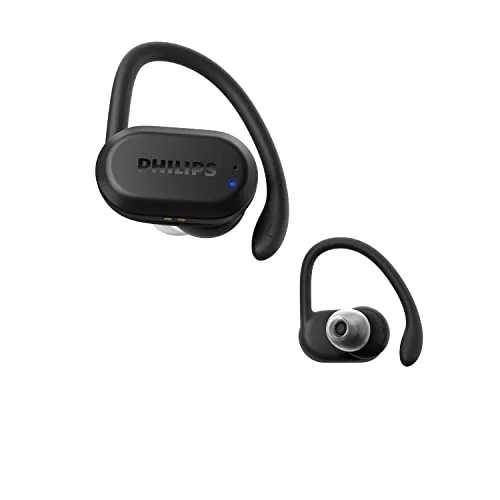 Philips TAA7306/00 Kabellose Sport Kopfhörer - Kopfhörer mit bis zu 24 Stunden Spielzeit und UV-Reinigung für hygienischen Einsatz. Ideal für Sportler, die ihre Herzfrequenz tracken und gleichzeitig großartigen Sound genießen möchten.