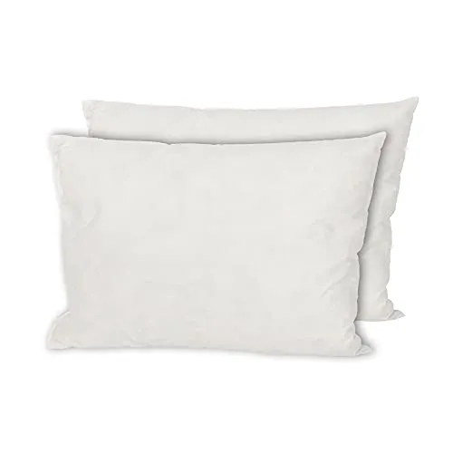 MSS e.K. 2er Set Federkissen | Größe: 30 x 40 cm | Füllgewicht: je 250 Gramm | 100% Baumwolle | kein Lebendrupf | Kissenfüllung | NOMITE Zertifiziert - milbenfrei | schadstoffgeprüft