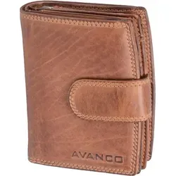 Leder Damengeldbörse mit Reißverschluss - Braun - Elegante Geldbörse mit 10 Kreditkartenfächern, einem praktischen Kleingeldfach und einem stilvollen Druckknopfverschluss. Ideal für den täglichen Gebrauch und perfekt organisiert.