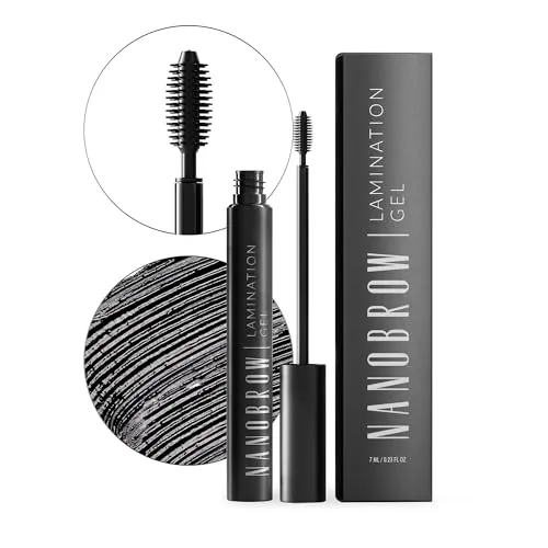 Augenbrauengel Nanobrow Lamination Gel Black - Colorierendes Augenbrauen-Gel. Augenbrauen-Styling und Make-up