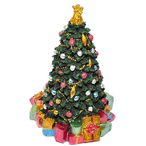 Puppenhaus dekorierter Weihnachtsbaum mit Geschenken, Miniatur-Ornament, Zubehör