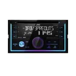 JVC KW-DB93BT Doppel-DIN CD Radio mit DAB+ und Bluetooth - Autoradio mit DAB+ Digitalradio, integrierter Bluetooth®-Technologie und praktischen Front-USB/AUX-Eingängen für optimale Konnektivität.