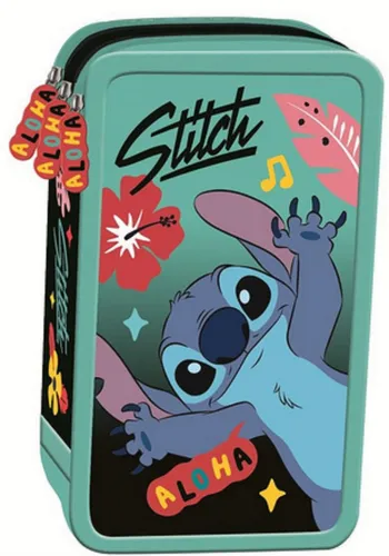St. Majewski dreifach voll ausgestattetes Federmäppchen Stitch