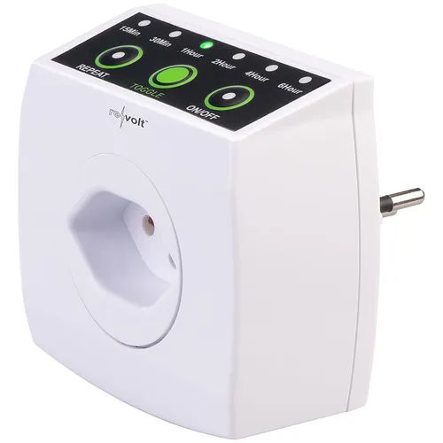 revolt Zeitschalter Steckdosen: Countdown-Timer für Steckdose Typ J