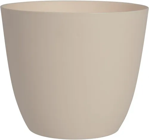 Geli Übertopf Übertopf PURE rund aus Kunststoff, creme,Durchmesser:21 cm (1 St)