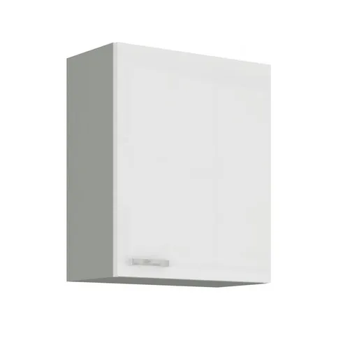 Küchen-Preisbombe Hängeschrank 60 cm Bianca Weiß Hochglanz - Hängeschrank 60 cm in Weiß Hochglanz mit dämpfenden Scharnieren für leises Schließen, ideal für stilvolle Küchenlösungen.