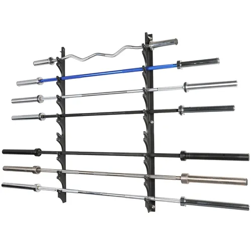 Sporttrend 24® Hantelstangen Ständer mit Wandhalterung von Sporttrend 24