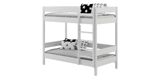 Lukdom Etagenbett 90x180 cm, Weiß, für Kinder- & Jugendzimmer