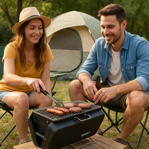 Valiant Tragbarer Strand BBQ Grill für Camping, Caravaning und Festivals