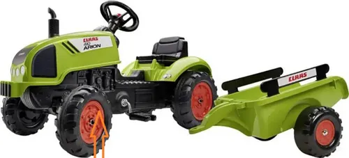 Falk 2041C Trettraktor Claas Arion 410 mit klappbarer Motorhaube - Tretfahrzeuge für Kinder von 3-4 Jahren, robustes Kunststoffdesign und realistische Details für authentisches Spielvergnügen.