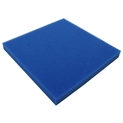 JBL 62561 Mehrweg-Schaumstoff für Aquarienfilter gegen alle Wassertrübungen, Filterschaum blau fein, 50 x 50 x 5 cm