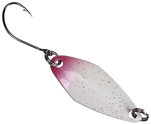 FTM Spoon Tremo 2, 9cm - Forellenblinker zum Ultra Light Angeln auf Forellen, Forellenköder zum Spinnangeln, Spinnköder, Blinker, Farbe:weiß-rot/schwarz, Gewicht:0, 9g