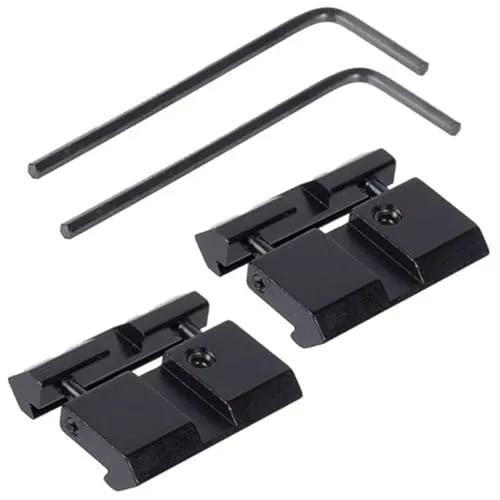 Stücke Military Schwalbenschwanz zu Picatinny Schiene 11mm bis 22mm Aluminiumadapter .22 Cal Gewehrpistole Zubehörhalterung Base Snap In Rail Adapter 2