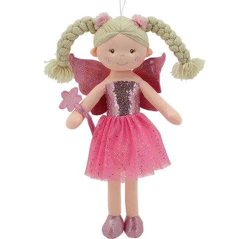 Sweety Toys 11841 Stoffpuppe Fee - Plüschtier Prinzessin 60 cm - Weich- & Stoffpuppen, hochwertige Stoffpuppe mit detailreichem Kleid, antiallergisch und schwer entflammbar, ideal zum Kuscheln und Spielen.