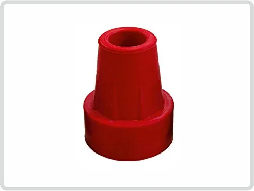 Krückenkapsel 16mm, Saugkapsel, Gummipuffer mit Stahleinlage, Farbe: ROT