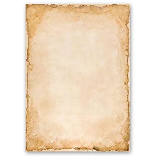 Blatt Briefpapier Antik & History VINTAGE - 20 Blatt DIN A4 - Hochwertiges Briefpapier im antiken VINTAGE-Design, ideal für persönliche Briefe oder Einladungen. Einseitig bedruckt, kompatibel mit InkJet- und Laser-Druckern. Perfekt für kreative Schriftstücke!