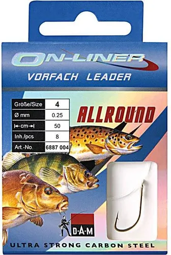 DAM Onliner gebundene Haken Allround Gr.10