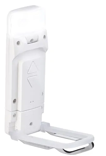 PEARL Leselicht Buch: Akku-LED-Leselampe mit Clip, 3 Weiß-Stufen (CCT), dimmbar, weiß (Akku LED Leseleuchte mit Clip, Leselampe zum Klemmen ans Buch, Tischleuchte Batterie)