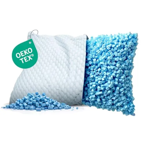 MKS Komfort-Nackenkissen 50x70 – Ergonomisches Gel- und Memory Foam Kopfkissen für besten Schlafkomfort