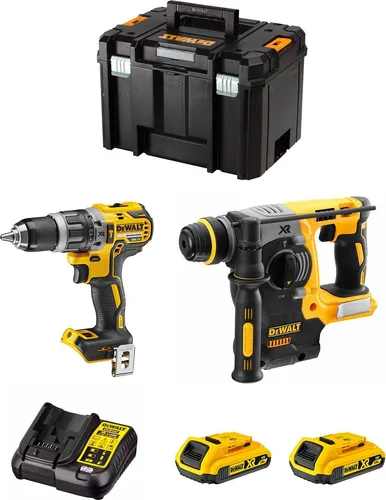 DeWALT Kit DWK210 (DCD796 + DCH273 + 2 x 2,0 Ah + DCB107 + TSTAK VI)
