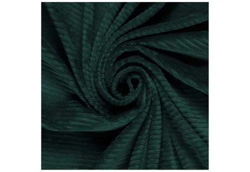 maDDma Stoff Velour Nicky breit gerippt uni ab 50 x 155cm Baumwolle Polyester Kord, 028 - dunkelgrün