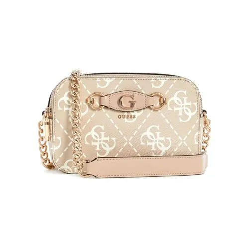 GUESS Izzy Camera Bag Sand Logo