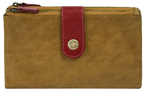 bruno banani große Geldbörse im Querformat aus Echt Leder mit RFID-Schutz - Damen-Geldbörse aus 100% echtem Rindleder mit 11 Kartenfächern und RFID-Schutz für maximale Sicherheit und optimale Organisation.