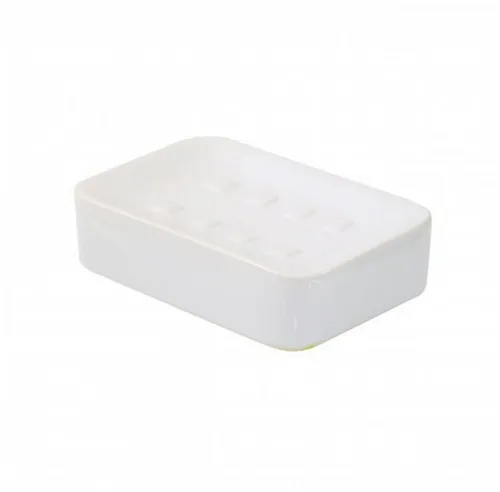 axentia Seifenschale Seifenschale Bianco, Steingut 282456, 1-St.