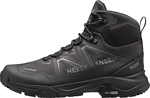 Helly Hansen Cascade Mid HT Wanderschuhe schwarz / hellgrau (990) 8 - Wasserdichte Wanderschuhe für Herren mit über 70 % recyceltem Obermaterial und innovativer HH Quick Dry-Technologie für trockene Füße auf jedem Trail.