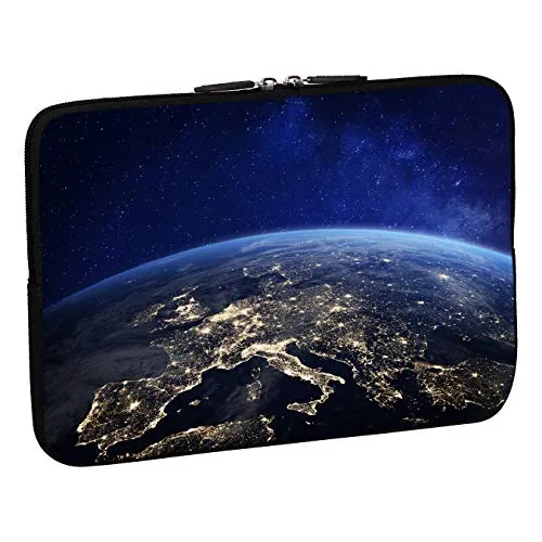 PEDEA Design Schutzhülle Notebook Tasche bis 15,6 Zoll (39,6cm), Space Night