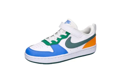 Nike Court Borough Low Recraft (PS) Sneakers für Kinder - Robuste Nike Court Borough Low Recraft (PS) Sneakers für Kinder mit elastischem Schnürverschluss und Klettverschluss, ideal für Spiel und Spaß. Die dämpfende Foam-Zwischensohle sorgt für hohen Komfort.