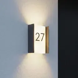 Lindby LED Wandleuchte außen 'Selqa' in Schwarz