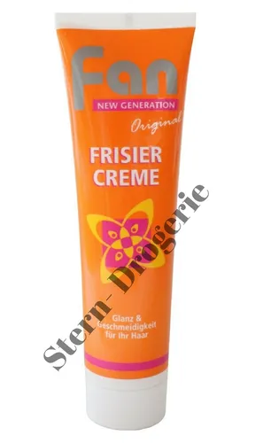 Original Fan Frisiercreme 100ml - Glanz & Geschmeidigkeit für Ihr Haar - Haarstyling-Produkte: Die Original Fan Frisiercreme verleiht trockenem und sprödem Haar Glanz und Geschmeidigkeit für müheloses Frisieren.