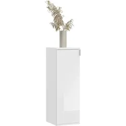 xonox.home X07A9T30 Projekt X Kommode Weiß Hochglanz - Kleiderschränke: Schmale Kommode mit 1 Tür und 3 Einlegeböden für perfekten Stauraum im Flur - zeitloses Design und pflegeleicht, ideal für Ordnung und Stil.