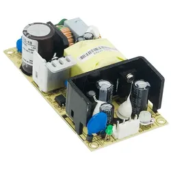 MEANWELL EPS-65-5 AC-DC Netzteil 55W 5V 11A - Kompaktes Industrienetzteil mit hoher Effizienz. Ideal für den professionellen Einsatz in verschiedenen Anwendungen. Maße: 5,08 cm x 2,9 cm x 10,16 cm.