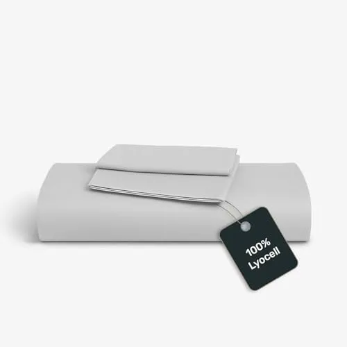 twenty:three® Bettwäsche Lyocell Light Gray - Bettwäsche-Set aus 100% TENCEL™ Lyocell, atmungsaktiv und ultraweich. Ideal für einen luxuriösen Schlaf und einen nachhaltigen Lebensstil.