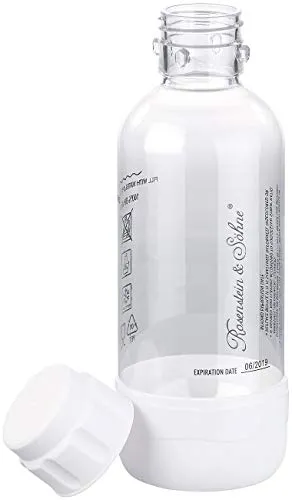 Rosenstein & Söhne Soda-Sprudler: PET-Flasche für Getränke-Sprudler WS-300.multi, 0,5 Liter, BPA-frei (für Kohlensäureflaschen, Lemonade, Flaschen)