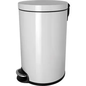 Helit Mülleimer H2403605 - Der leise Treteimer - Haushaltszubehör: 20 Liter, schließt extra leise und selbstständig, ideal für Küche und Büro, hygienische Müllentsorgung mit Fußpedal.