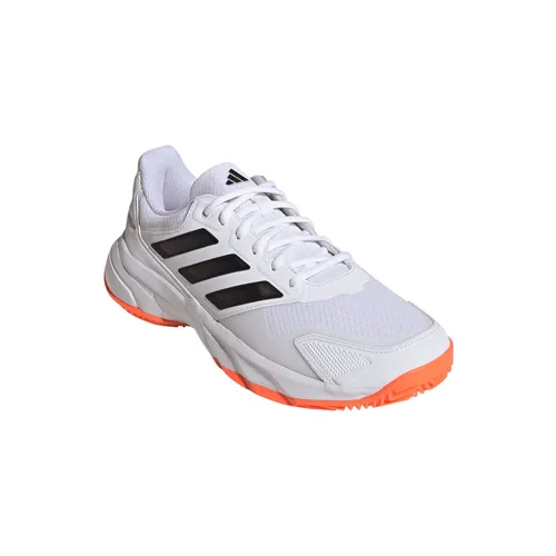 adidas Tennisschuhe CourtJam Control 3 Clay/Sandplatz 2026 weiss/orange Herren, Größe Euro (US): 45 1/3 (11)