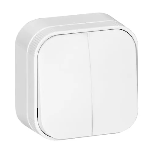 Miratic Lichtschalter Doppelt IP20 (Weiss)