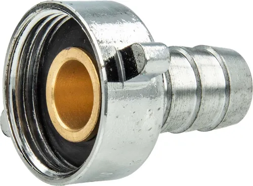 tecuro Schlauchverschraubung mit 1/2 Zoll ÜWM x Tülle Ø 11 mm, MS-verchromt