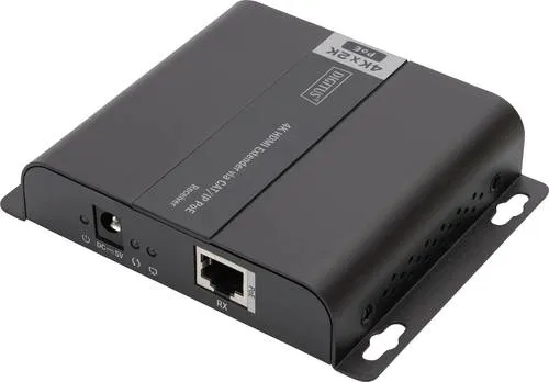 Digitus DS-55125 HDMI-Empfänger Extender - HiFi-Kabel für Ultra HD-Videoinhalte, ermöglicht die flexible Verteilung auf bis zu 253 Bildschirme über bestehende Netzwerkinfrastruktur.