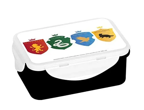 Harry Potter Brotdose, PP, schwarz, 16 x 10,5 x 6,5 cm, 16998