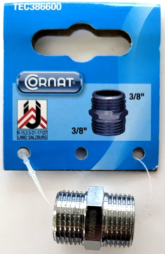 Cornat Verschraubung Doppelt Doppelnippel 3/8