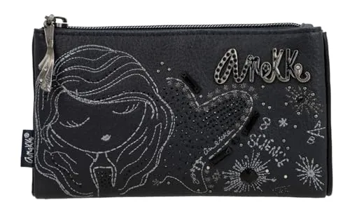 Anekke Hollywood Studio Flexible Wallet Navy Blue - Damen-Geldbörsen mit großer Fächeraufteilung und hochwertiger Verarbeitung, kombiniert mit einer atemberaubenden Optik für stressfreies Bezahlen.