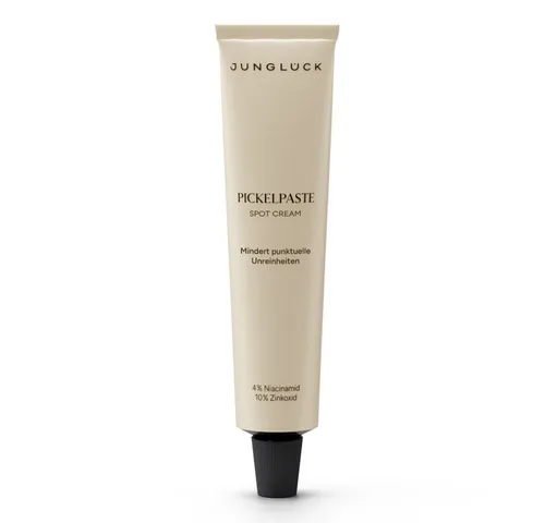 JUNGLÜCK Gesichtsreinigungsgel Pickelpaste - 10 ml Anti Pickel Creme mit Zink - Effektive Gesichtsreinigung für alle Hauttypen. Die 10 ml Pickelpaste mindert punktuelle Unreinheiten und unterstützt die tägliche Pflege. Ideal für gezielte Anwendungen über Nacht.