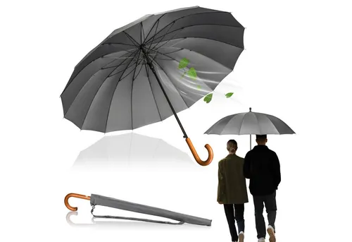 LOGAN & BARNES Stockschirm EDINBURGH Ø120cm in grau von Logan & Barnes