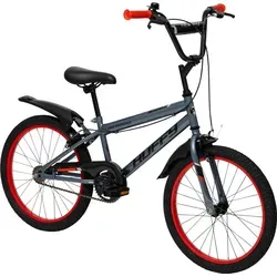 Huffy Pro Thunder 20-Zoll Fahrrad - Grau - Robustes 20-Zoll Fahrrad für Kinder in Kohlegrau, ideal für Abenteuer! Mit Stahlbremsen für optimale Kontrolle und einfacher Sattelklemme für wachsende Fahrer. Perfekt für Outdoor-Aktivitäten.