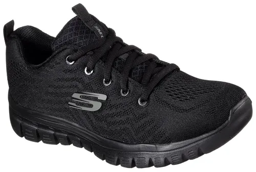 Skechers GRACEFUL - GET CONNECTED Sneaker schwarz 35 EU - Sportlicher Halbschuh mit gepolsterter Innensohle und flexibler Gummisohle für optimalen Tragekomfort. Ideal für Freizeitaktivitäten und den Alltag.
