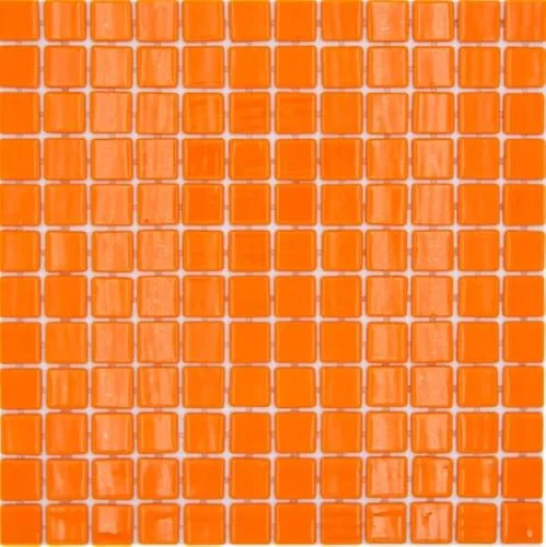 Schwimmbadmosaik Poolmosaik Glasmosaik orange glänzend Wand Boden Küche Bad Dusche MOS220-P25820